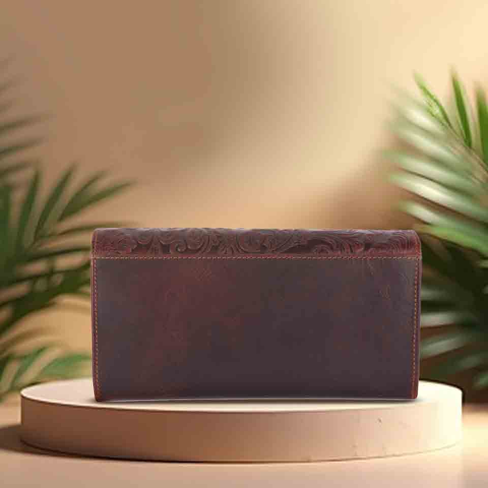 Oil Pull-Up Leather Ladies Purse